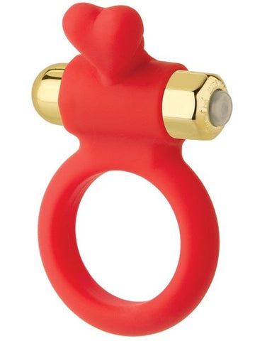 Doc Johnson Wonderland C Ring The Heavenly Heart Vibrating Cock Ring - Cock Rings