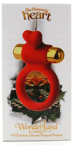 Doc Johnson Wonderland C Ring The Heavenly Heart Vibrating Cock Ring - Cock Rings