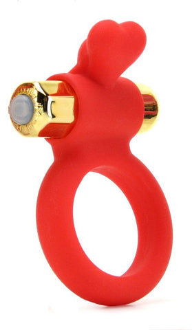 Doc Johnson Wonderland C Ring The Heavenly Heart Vibrating Cock Ring - Cock Rings