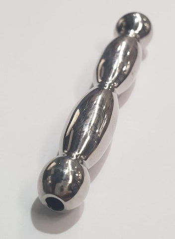 Hells Couture Yandex Penis Plug Undulating Cum Thru Ribbed Steel Design - Penis Plugs