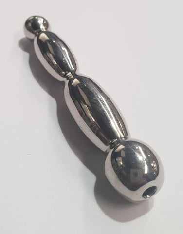 Hells Couture Yandex Penis Plug Undulating Cum Thru Ribbed Steel Design - Penis Plugs