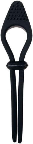 Evolved Zero Tolerance Black Tie Affair Vibrating Penis Ring Adjustable Fit - Vibrating Cock Rings