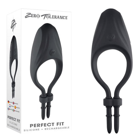 Evolved Zero Tolerance Perfect Fit Vibrating Cock Ring Adjustable Design - Vibrating Cock Rings