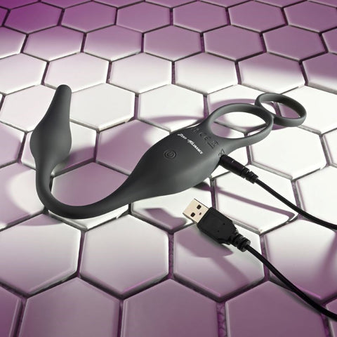 Zero Tolerance Plug & Tug Rechargeable Cock Ring - Cock Rings