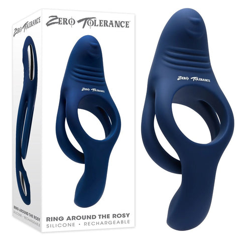 Evolved Zero Tolerance Ring Around The Rosy Vibrating Penis Ring Dual Motors - Cock Rings