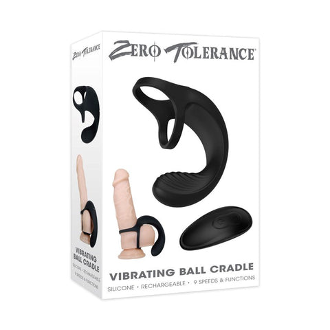 Zero Tolerance Vibrating Ball Cradle Cock Ring with Remote Control - Vibrating Cock Rings