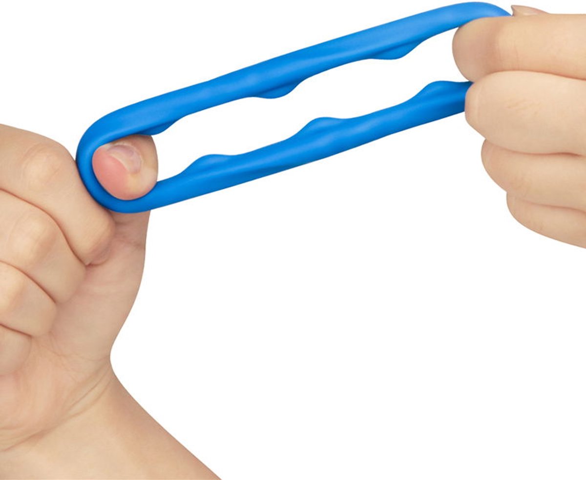 Lovetoy Pinnacle Pro Ridge Bump Stretcher Mens Cock Ring Blue Premium Silicone - Stretchy Cock Rings
