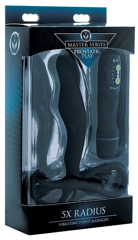 5X Radius Vibrating Silicone Prostate Massager - - Prostate Toys