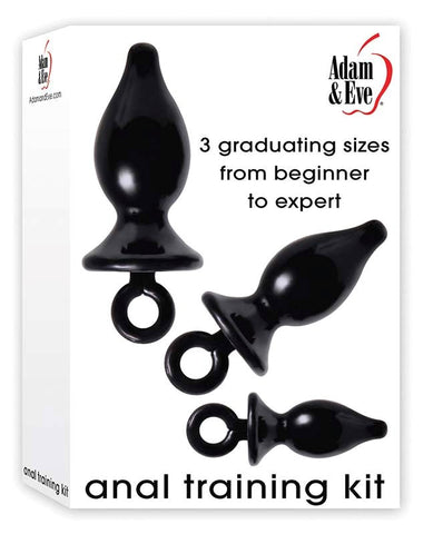 Adam & Eve Anal Training Kit with Three Progressive Butt Plug Sizes - Prostate Toys