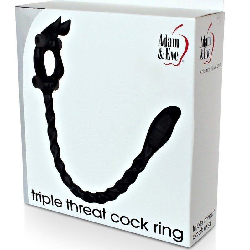 Adam & Eve Triple Threat Cock Ring Fast Aussie Shipping - - Cock Rings
