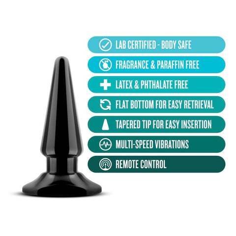 Blush Novelties Anal Adventures Basic Vibrating Anal Pleaser Butt Plug - Butt Plugs