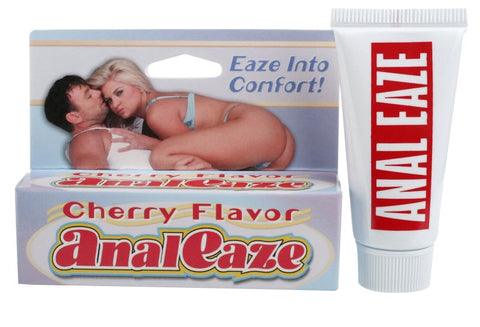 Pipedream Anal Eaze Cherry Flavour Numbing Lubricant for Comfortable Anal Play - Water Based Lubes