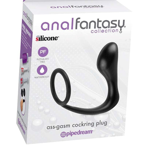 Anal Fantasy Collection Ass-Gasm Cock Ring Plug - Prostate Toys