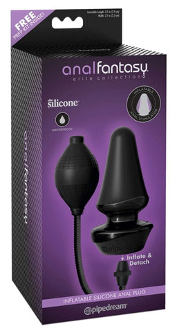 Anal Fantasy Elite Inflatable Silicone Butt Plug - Butt Plugs