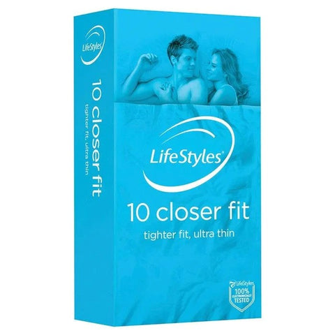 Ansell LifeStyles Closer Fit 10 pack Condoms for Enhanced Intimacy - Condoms