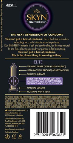 Ansell SKYN Elite Non Latex Condom - Condoms