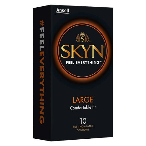 Ansell SKYN Large Non Latex Condoms 10 pack Non Latex Protection - Condoms