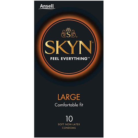 Ansell SKYN Large Non Latex Condoms 10 pack Non Latex Protection - Condoms