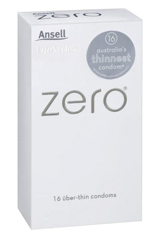 Ansell Zero Uber Thin Condoms Try It Tonight Ultra Thin Protection - Condoms