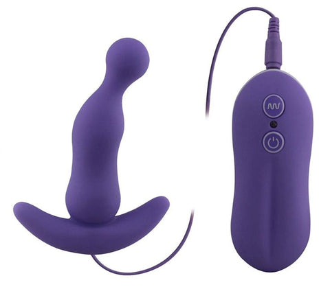 Aphrodisia Curved Vibrating Anal Plug Pink - Prostate Toys
