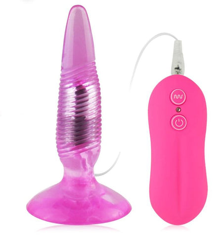 Aphrodisia Twister Vibrating Butt Plug Pink - Butt Plugs