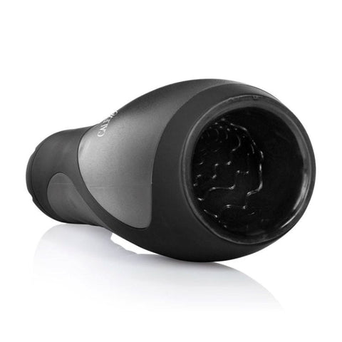 Apollo Power Vibrating Male Stroker Black - Masturbators and Strokers