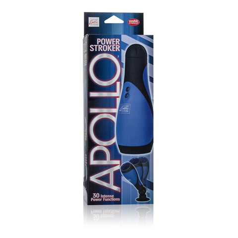 Apollo Power Vibrating Male Stroker Blue - Masturbators and Strokers