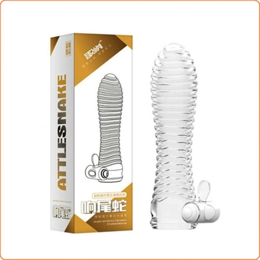 Attlesnake Super-stretchy Vibration Crystal Sleeves - - Pumps, Extenders and Sleeves