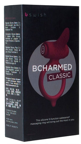 B Swish BCHARMED Classic Ring Vibrating Cock Ring for Couples - Cock Rings