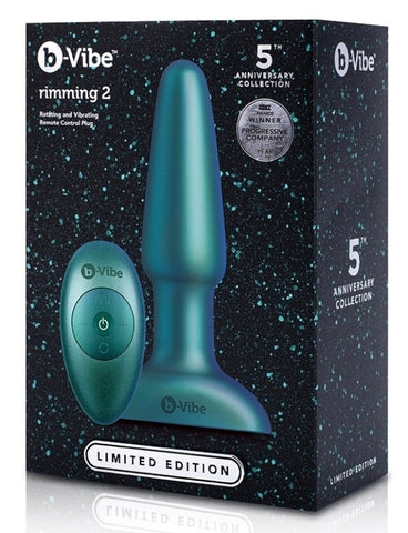 b-Vibe Rimming Plug 2 Space Teal Limited Edition - Anal Vibrators
