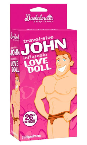 Pipedream Travel Size John Blow Up Inflatable Love Doll for Parties - Love Dolls