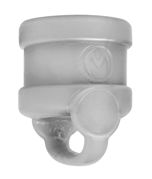 Ball Barrel Divided Scrotum Stretcher - - Cock Rings