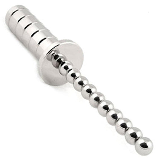 Beaded Anal or Vaginal Probe Steel Male Sex Rings - - Anal Dildos
