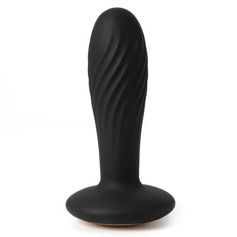 Svakom Bella Ribbed Design Silicone Anal Plug - Butt Plugs