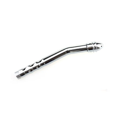 BDStyle Bent Shower Shot Enema Stainless Steel Curved Design - Enemas and Douches