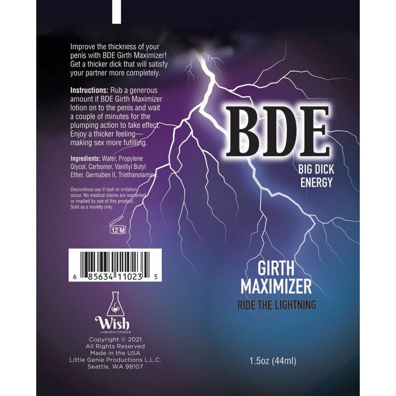 Big Dick Energy Girth Maximiser Discreet Packaging - - Delay and Excite Sprays