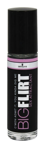 Sensuva On Big Flirt Pheromone Sex Attractant Unisex Roll On Formula - Delay and Excite Sprays