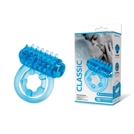 Bodywand Rechargeable High Quality Classic Duo Ring - - Vibrating Cock Rings