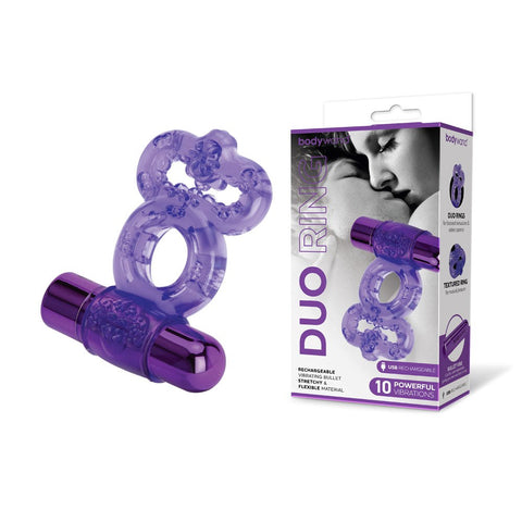 Bodywand Duo Ring - Powerful Vibrations for Heightened Sensations - Vibrating Cock Rings