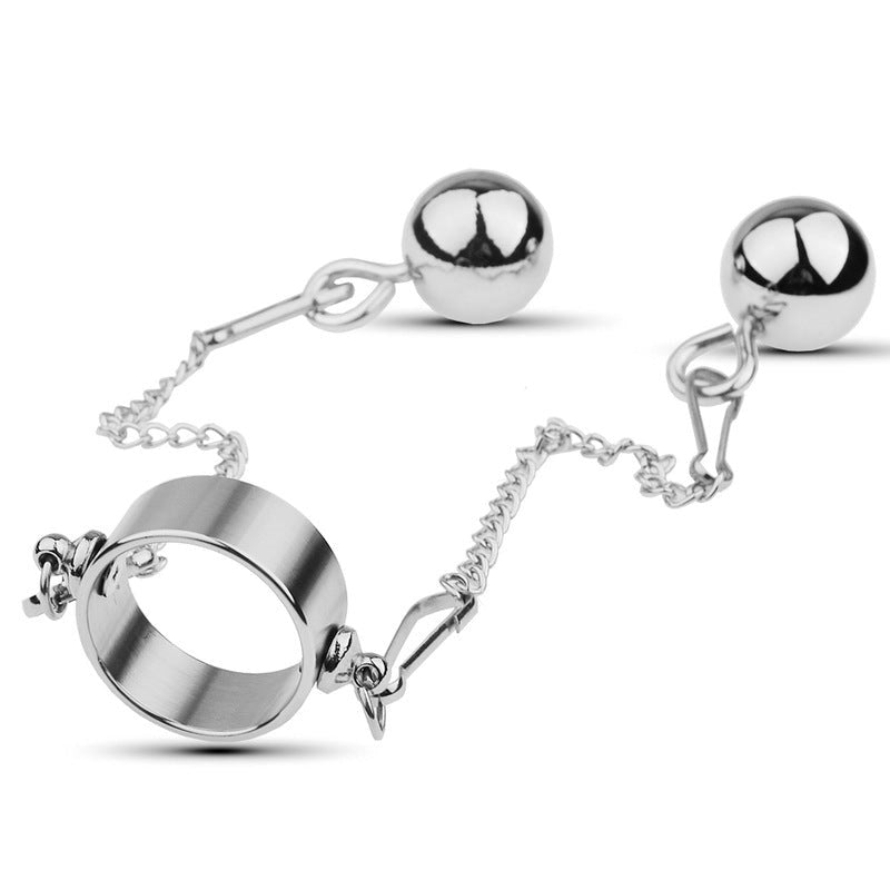Bondage Play Penis Ring With Balls - Long - Medium - Cock Rings