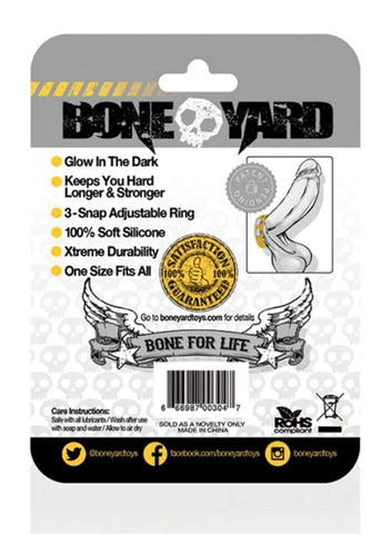 C1R Releasing Boneyard Silicone Cock Strap with Tri Snap System - Cock Rings