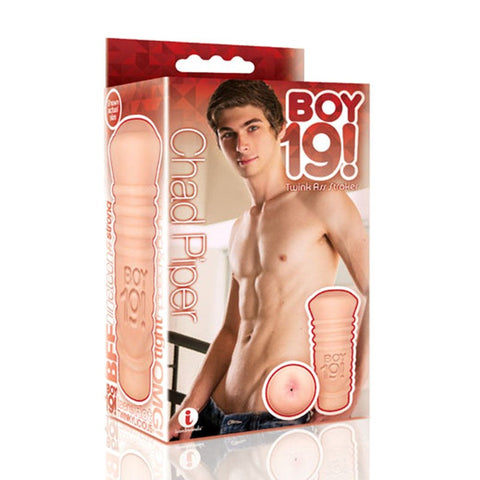 Icon Brands Boy Twink Stroker with Textured Interior and Glow Ring - Masturbators and Strokers