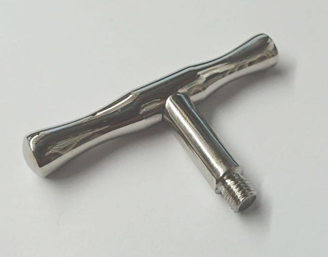 Customizable Pleasure Toy - Brobible Metal T Handle Attachment - Anal Dildos