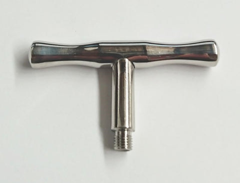 Customizable Pleasure Toy - Brobible Metal T Handle Attachment - Anal Dildos