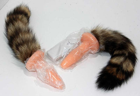 Brown Faux Fox Tail Soft Anal Plug - Butt Plugs