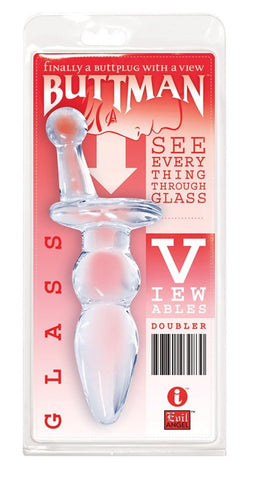 ButtMan's Viewable Glass Butt Plug Doubler - Butt Plugs