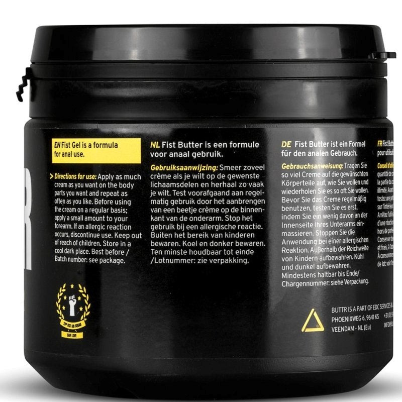 BUTTR Fisting Butter 500ml Sex Performance Ring - - Water Based Lubes