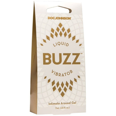 Doc Johnson Buzz Liquid Vibrator Gel Natural Tingling Arousal - Delay and Excite Sprays