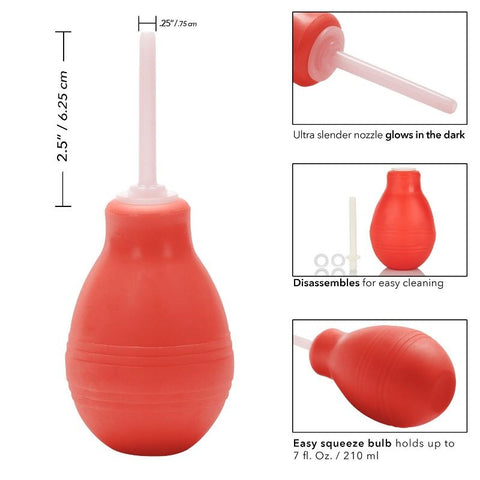 California Exotics Multi Part Anal Douche with Glow in the Dark Applicator - Anal Cleansing