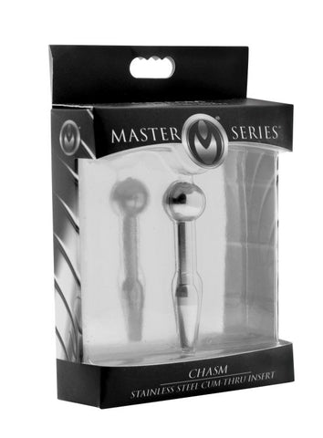 Chasm Stainless Steel Cum-Thru Insert - Penis Plugs